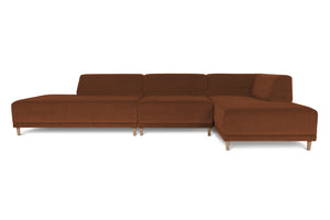FLOKK velvet. 3 pieces, open end, right