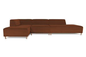 FLOKK velvet. 3 pieces, open end, left