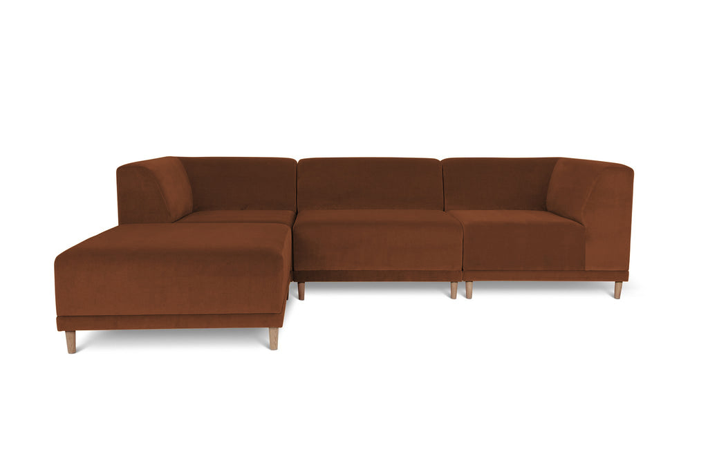 FLOKK velvet. 4 pieces, puf