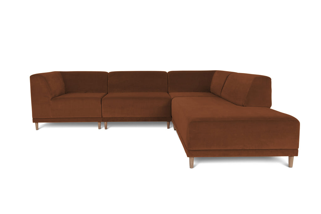 FLOKK velvet. 4 pieces, open end, right