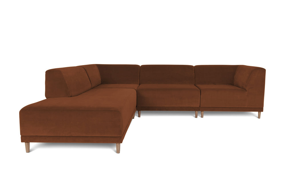 FLOKK velvet. 4 pieces, open end, left