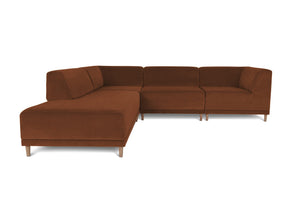 FLOKK velvet. 4 pieces, open end, left